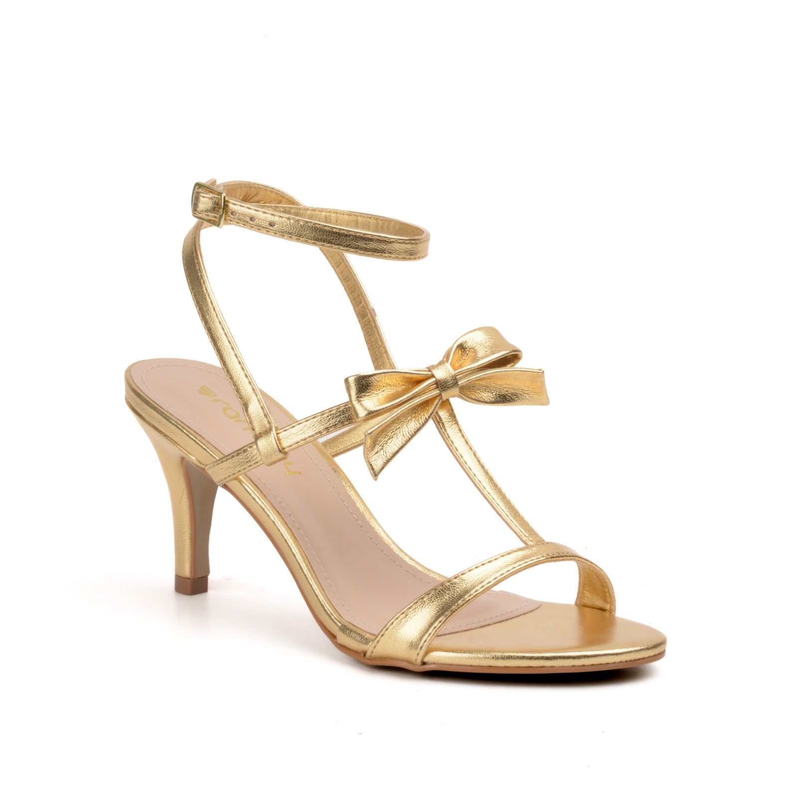 sandale a talon ouro