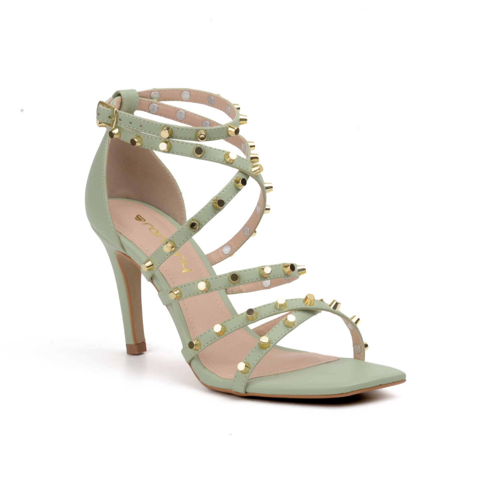 Sandale à talons vert mojito